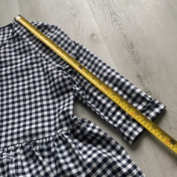 Victoria Beckham for Target plaid blue‎ top blouse size S career casual peplum - Picture 14 of 16